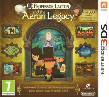 Professor Layton and the Azran Legacy(USA) box cover front